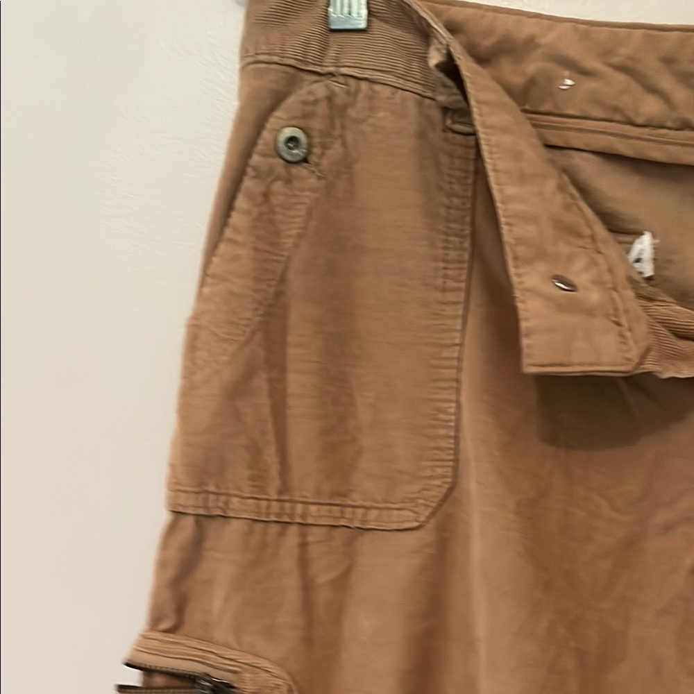 GAP Beige Cargo CAPRIS size 10, stretch corduroy - Picture 4 of 9